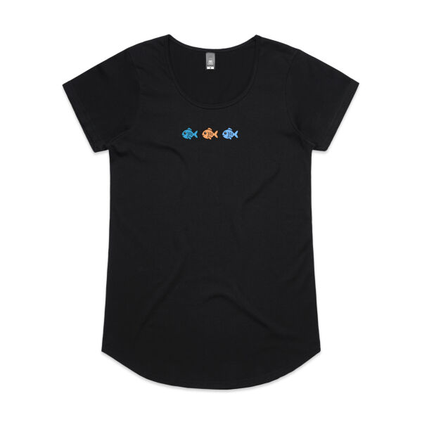 This is a women's fish T-Shirt Thumbnail